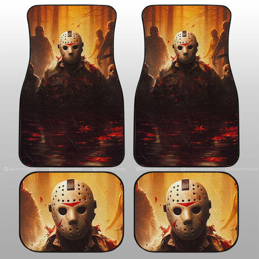Jason Voorhees Car Floor Mats Custom Horror Car Accessories - Gearcarcover - 1