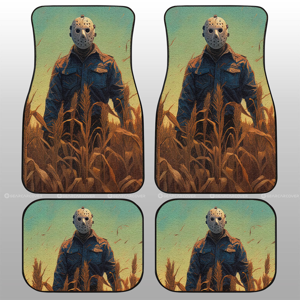 Jason Voorhees Car Floor Mats Custom Horror Car Accessories - Gearcarcover - 1