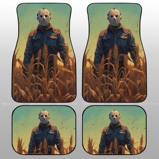 Jason Voorhees Car Floor Mats Custom Horror Car Accessories - Gearcarcover - 1