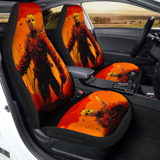 Jason Voorhees Car Seat Covers Custom Horror Car Accessories - Gearcarcover - 2