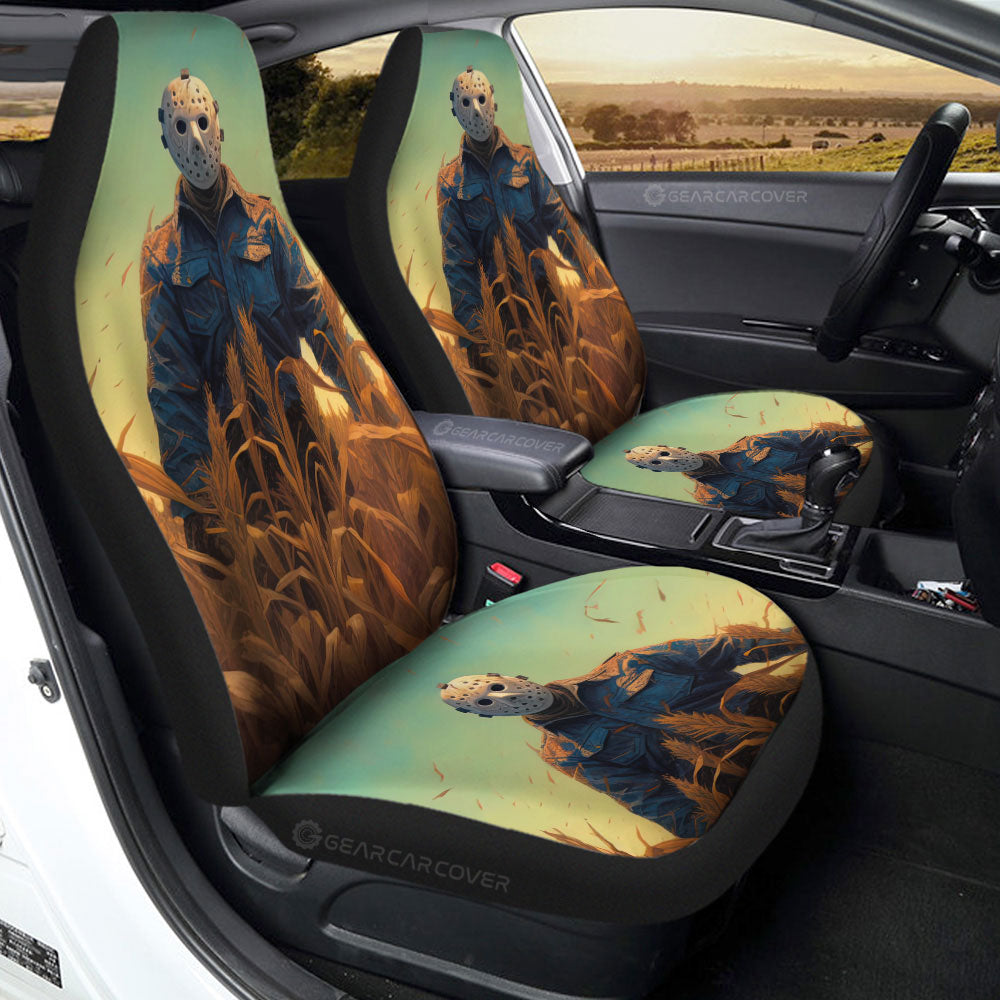 Jason Voorhees Car Seat Covers Custom Horror Car Accessories - Gearcarcover - 2