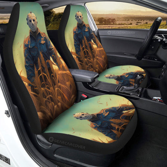 Jason Voorhees Car Seat Covers Custom Horror Car Accessories - Gearcarcover - 2