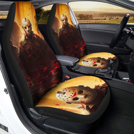 Jason Voorhees Car Seat Covers Custom Horror Car Accessories - Gearcarcover - 2