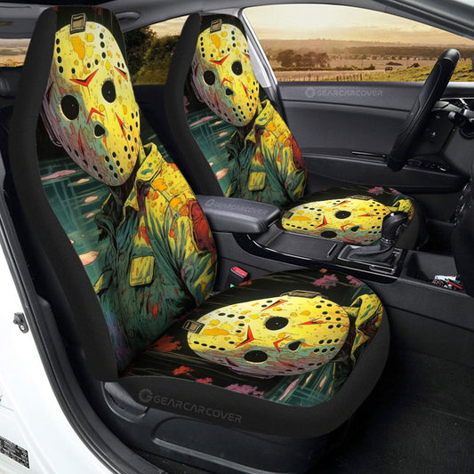 Jason Voorhees Car Seat Covers Custom Horror Car Accessories - Gearcarcover - 2