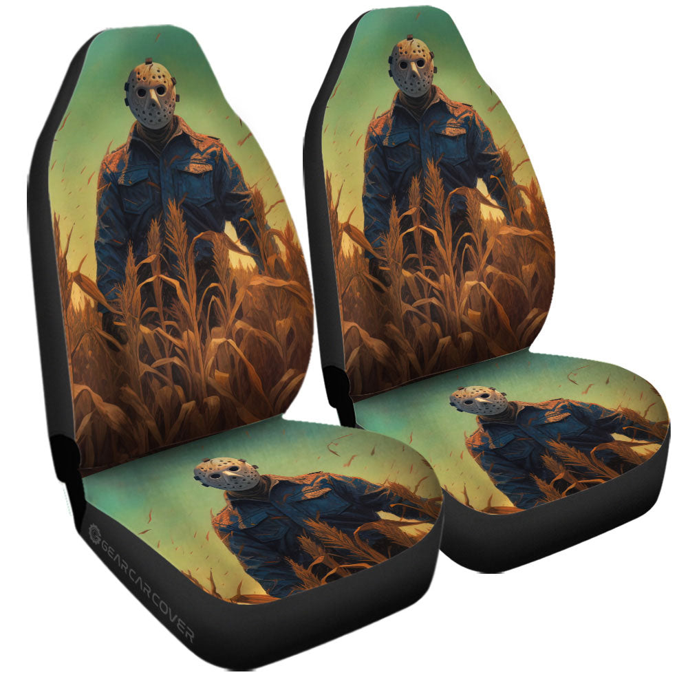 Jason Voorhees Car Seat Covers Custom Horror Car Accessories - Gearcarcover - 3