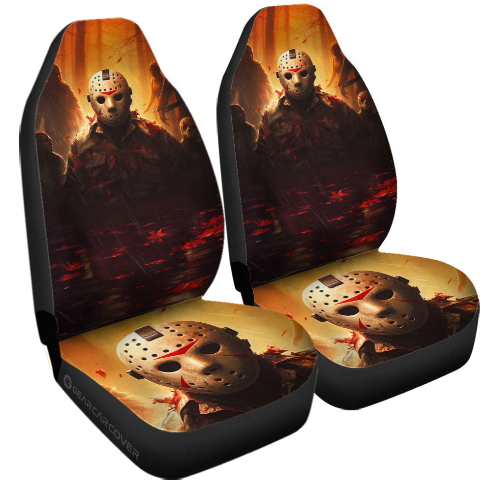 Jason Voorhees Car Seat Covers Custom Horror Car Accessories - Gearcarcover - 3