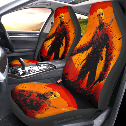 Jason Voorhees Car Seat Covers Custom Horror Car Accessories - Gearcarcover - 1