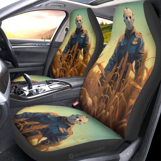Jason Voorhees Car Seat Covers Custom Horror Car Accessories - Gearcarcover - 1