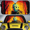 Jason Voorhees Car Sunshade Custom Horror Car Accessories - Gearcarcover - 1
