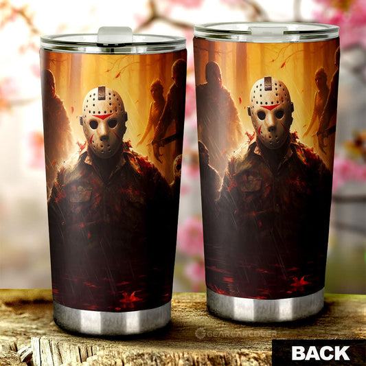 Jason Voorhees Tumbler Cup Custom Horror Car Accessories - Gearcarcover - 2