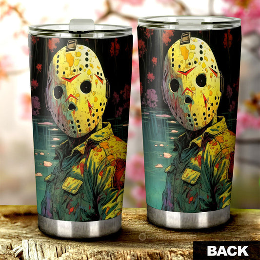 Jason Voorhees Tumbler Cup Custom Horror Car Accessories - Gearcarcover - 2