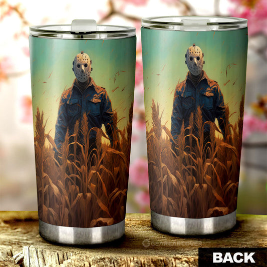 Jason Voorhees Tumbler Cup Custom Horror Car Accessories - Gearcarcover - 2