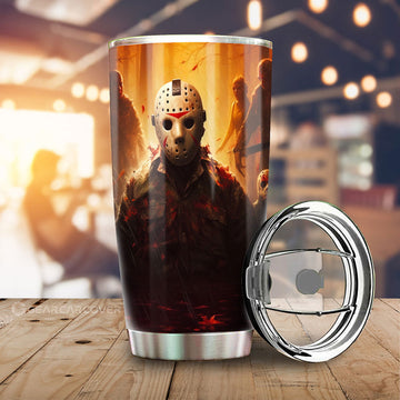 Jason Voorhees Tumbler Cup Custom Horror Car Accessories - Gearcarcover - 1