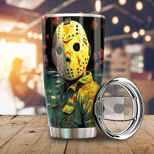 Jason Voorhees Tumbler Cup Custom Horror Car Accessories - Gearcarcover - 1