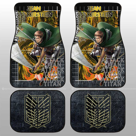 Jean Kirstein Car Floor Mats Custom Attack On Titan Car Accessories - Gearcarcover - 1