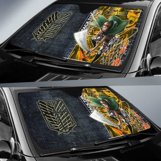 Jean Kirstein Car Sunshade Custom Attack On Titan Car Accessories - Gearcarcover - 2