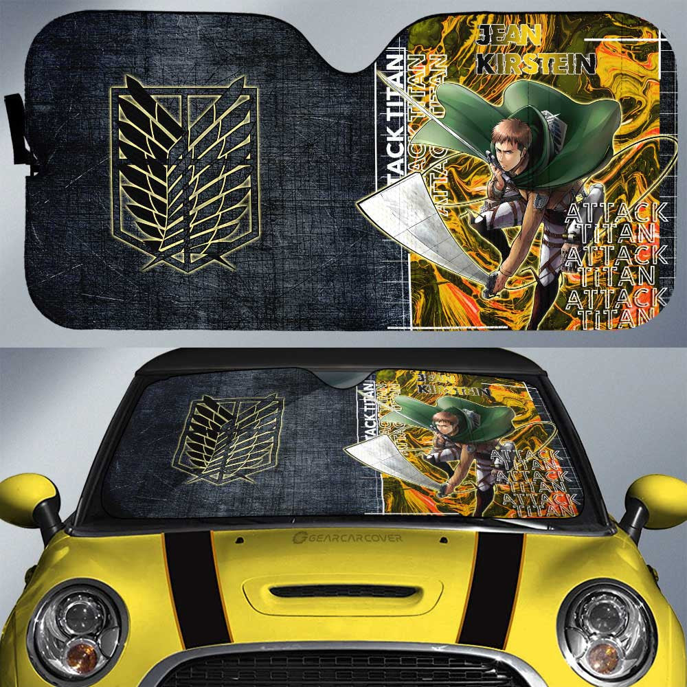 Jean Kirstein Car Sunshade Custom Attack On Titan Car Accessories - Gearcarcover - 1