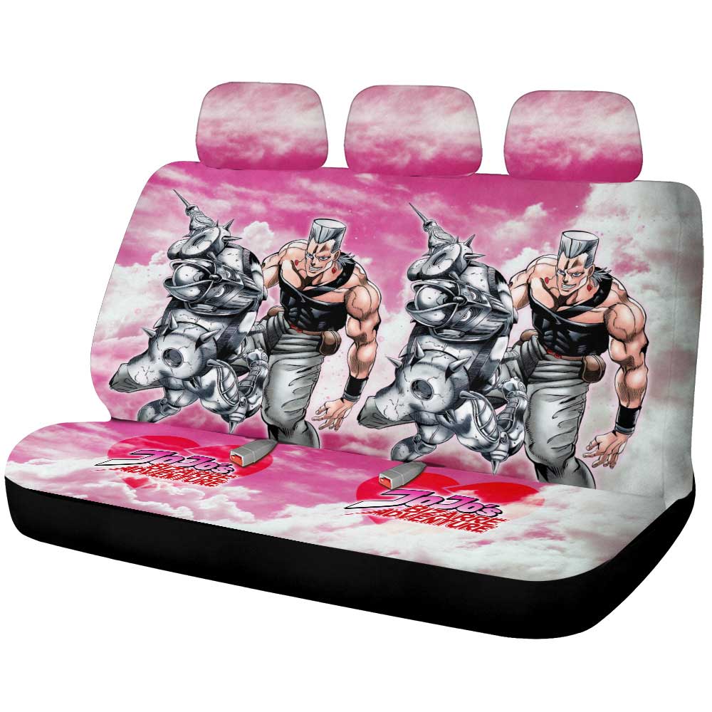 Jean Pierre Polnareff Car Back Seat Cover Custom Bizarre Adventures - Gearcarcover - 1