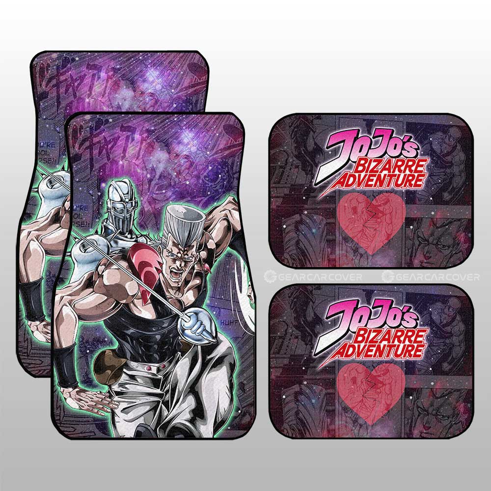 Jean Pierre Polnareff Car Floor Mats Custom Galaxy Manga JJBA - Gearcarcover - 1