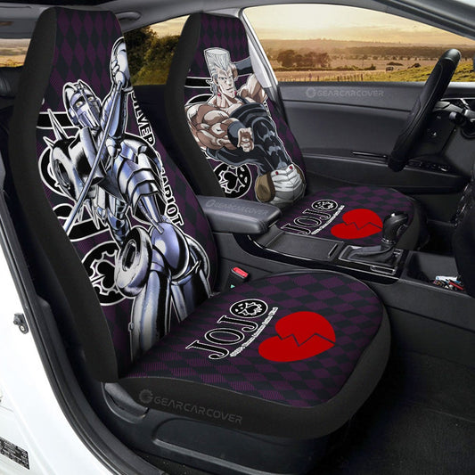 Jean Pierre Polnareff Car Seat Covers Custom Bizarre Adventure Car Accessories - Gearcarcover - 1