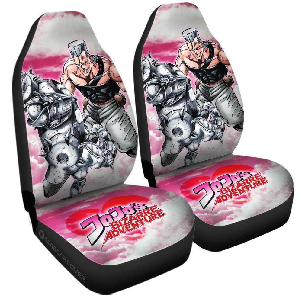 Jean Pierre Polnareff Car Seat Covers Custom Bizarre Adventures - Gearcarcover - 3