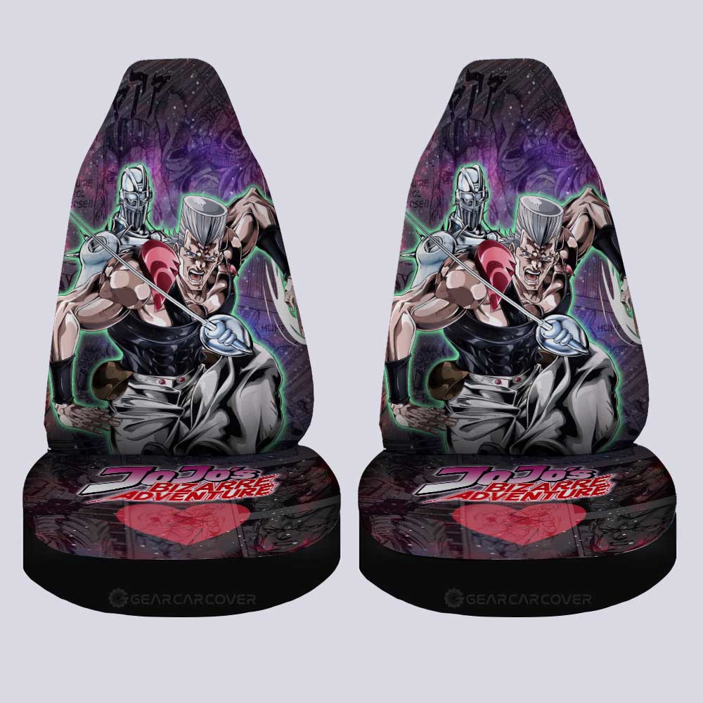 Jean Pierre Polnareff Car Seat Covers Custom Galaxy Manga JJBA - Gearcarcover - 4