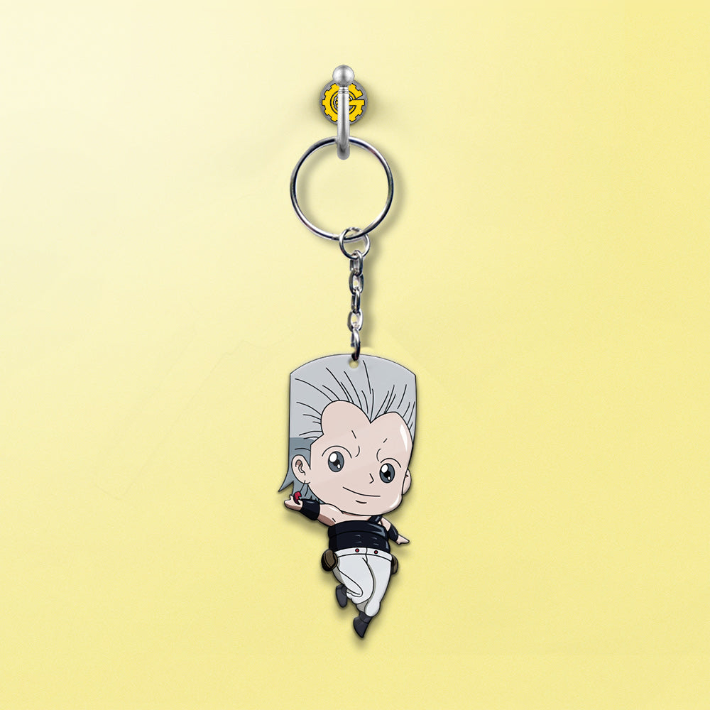 Jean Pierre Polnareff Keychain Custom Bizarre Adventure Car Accessories - Gearcarcover - 2