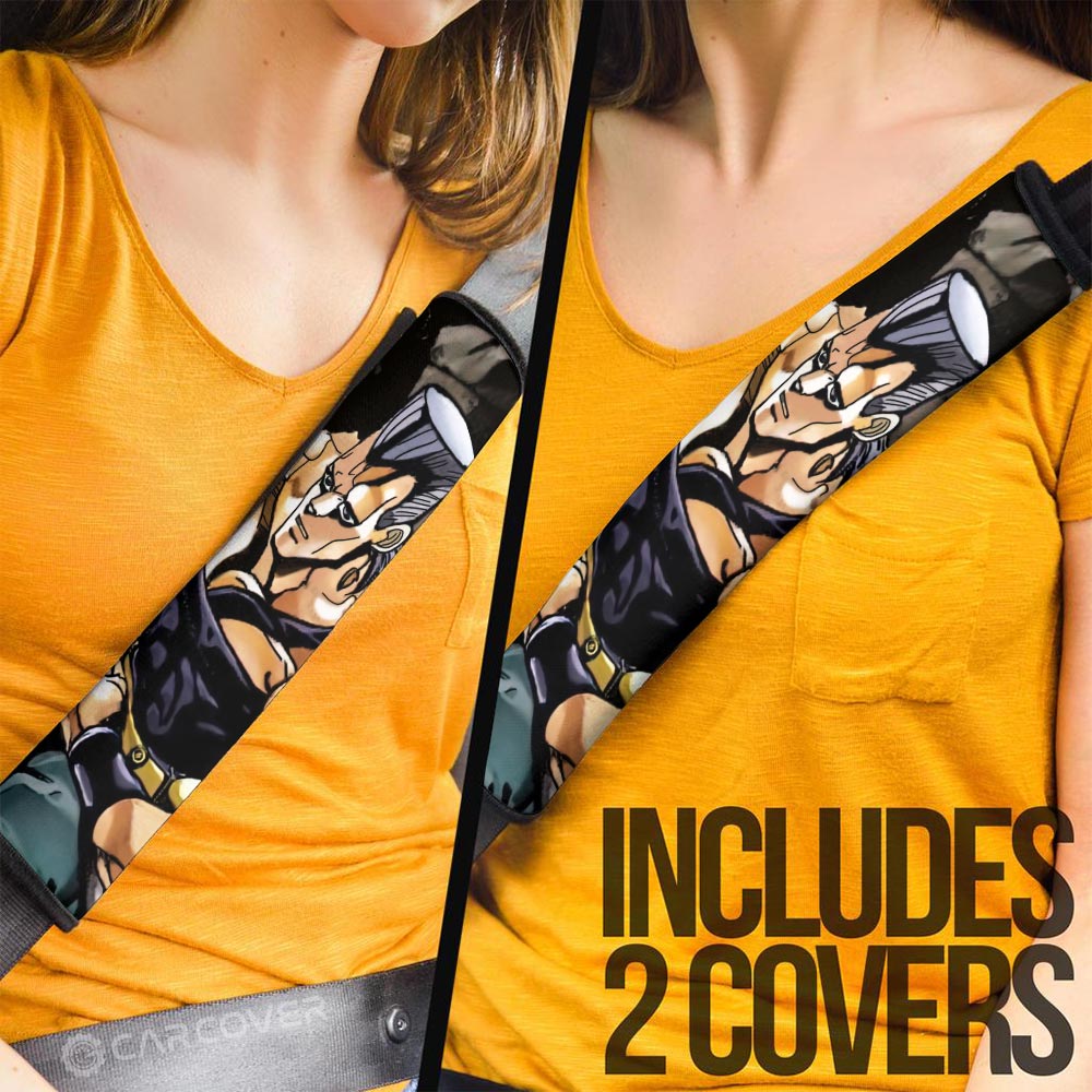 Jean Pierre Polnareff Seat Belt Covers Custom Bizarre Adventure Car Accessories - Gearcarcover - 3