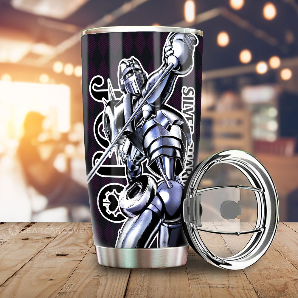 Jean Pierre Polnareff Tumbler Cup Custom Bizarre Adventure Car Accessories - Gearcarcover - 2