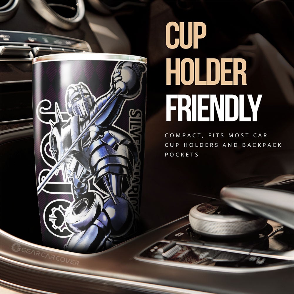 Jean Pierre Polnareff Tumbler Cup Custom Bizarre Adventure Car Accessories - Gearcarcover - 3