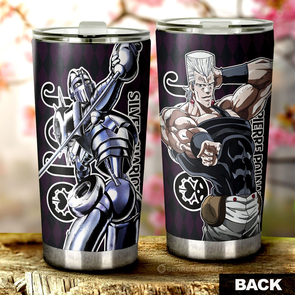 Jean Pierre Polnareff Tumbler Cup Custom Bizarre Adventure Car Accessories - Gearcarcover - 1