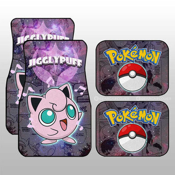 Jigglypuff Car Floor Mats Custom Anime Galaxy Manga Style - Gearcarcover - 1