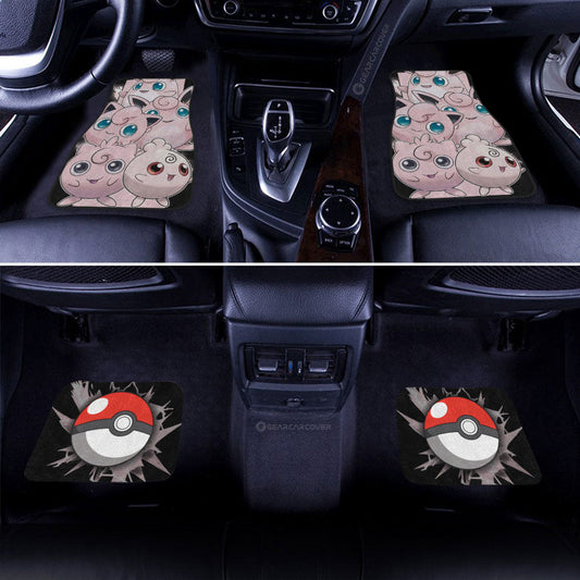 Jigglypuff Car Floor Mats Custom Car Accessories For Fans - Gearcarcover - 2