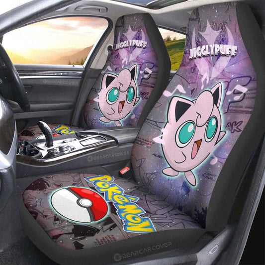 Jigglypuff Car Seat Covers Custom Anime Galaxy Manga Style - Gearcarcover - 2