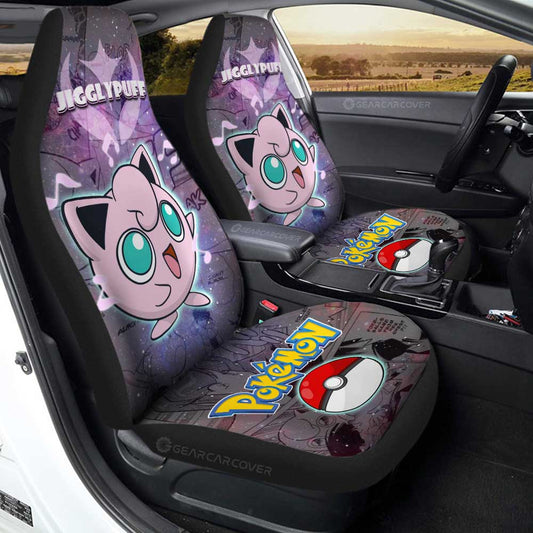 Jigglypuff Car Seat Covers Custom Anime Galaxy Manga Style - Gearcarcover - 1