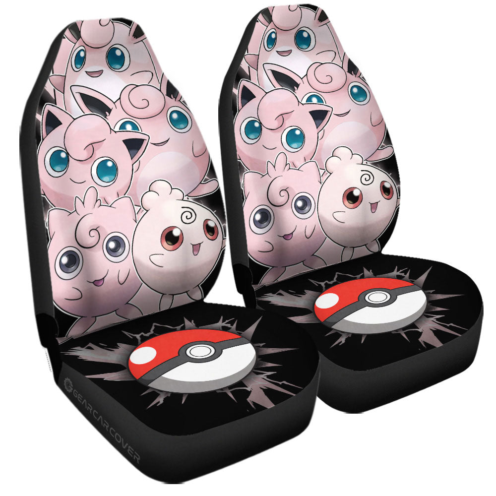 Jigglypuff Car Seat Covers Custom Car Accessories For Fans - Gearcarcover - 3