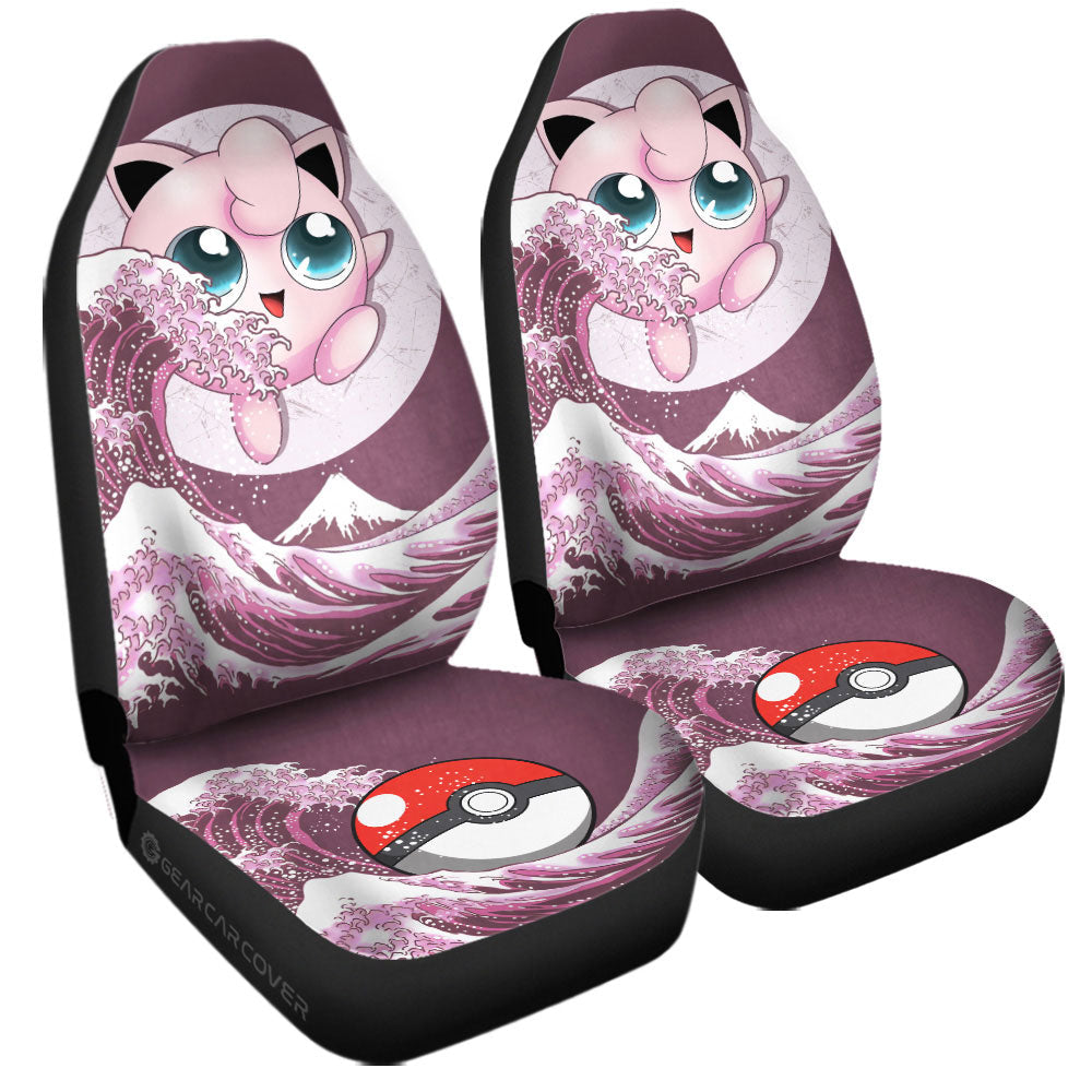 Jigglypuff Car Seat Covers Custom Pokemon Car Accessories - Gearcarcover - 3