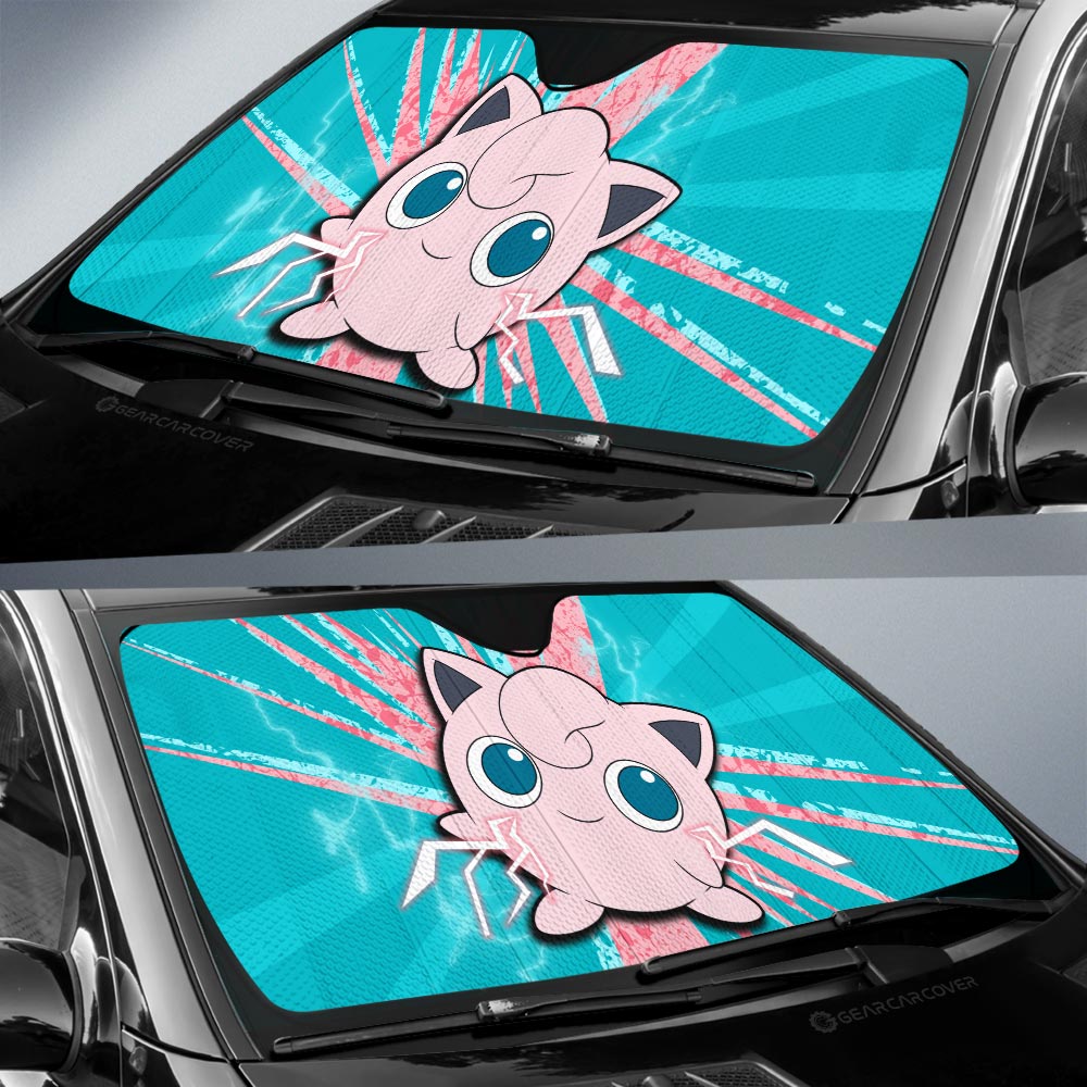 Jigglypuff Car Sunshade Custom Car Interior Accessories - Gearcarcover - 3