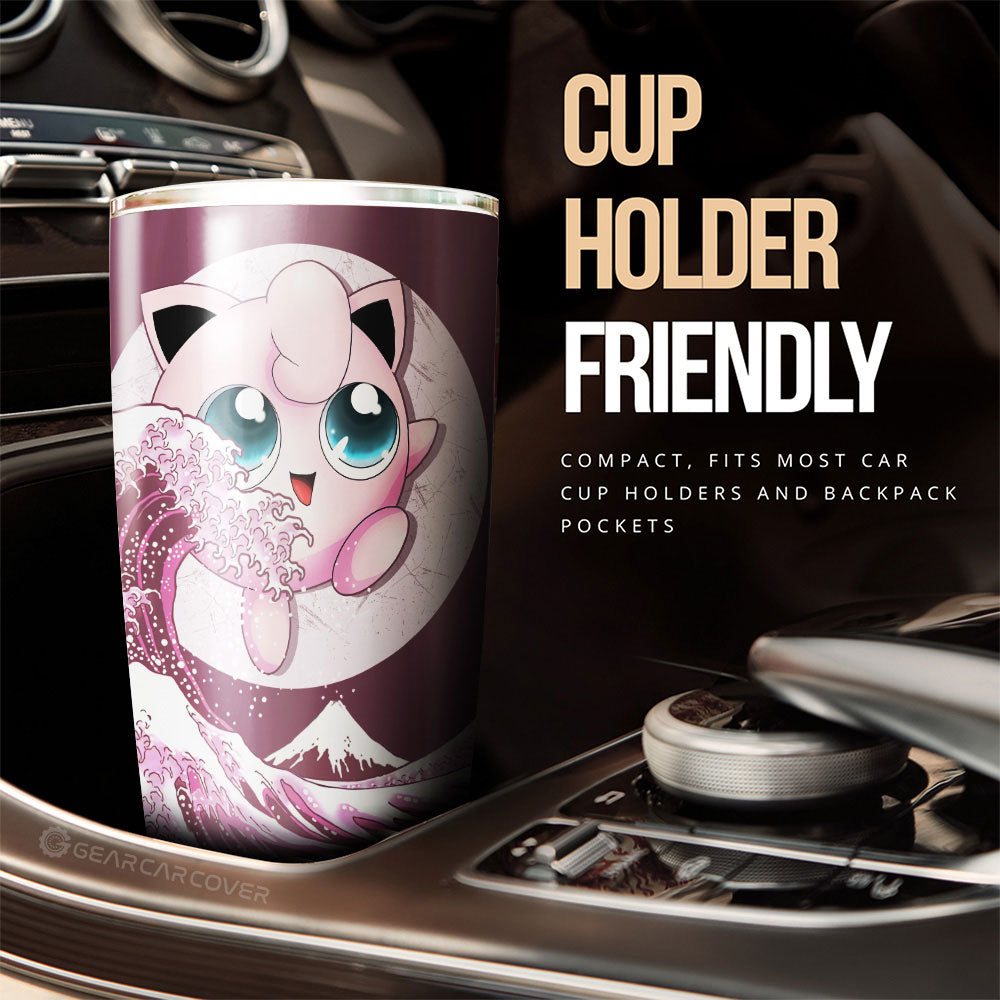 Jigglypuff Tumbler Cup Custom Pokemon Car Accessories - Gearcarcover - 3