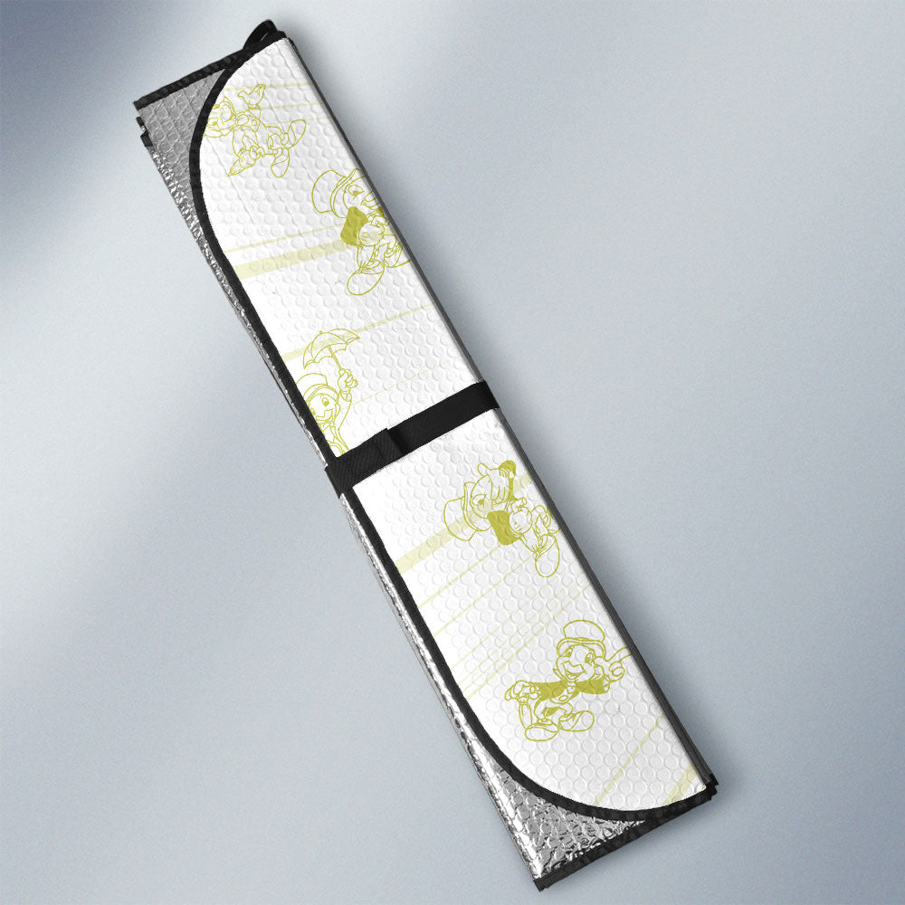 Jiminy Cricket Car Sunshade Custom Cartoon Car Accessories - Gearcarcover - 3