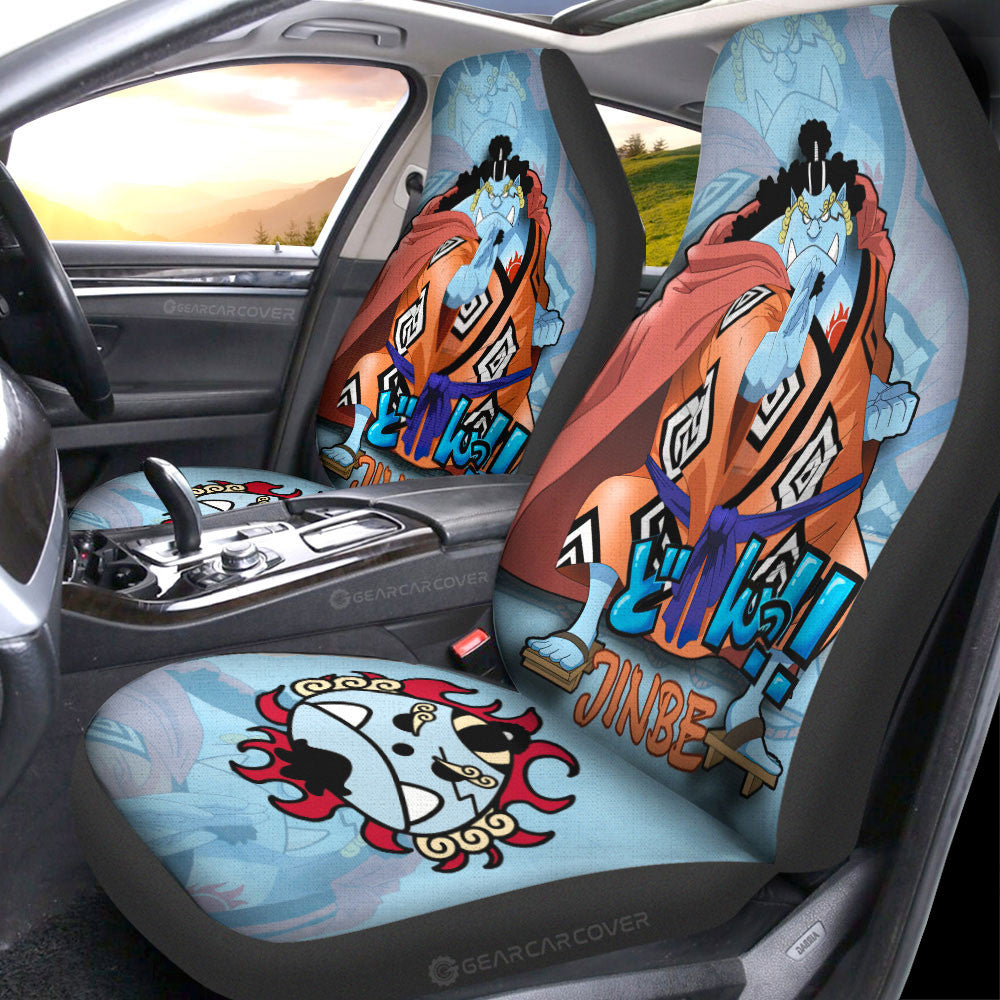 Jinbe Car Seat Covers Custom One Piece Anime Car Accessories - Gearcarcover - 1