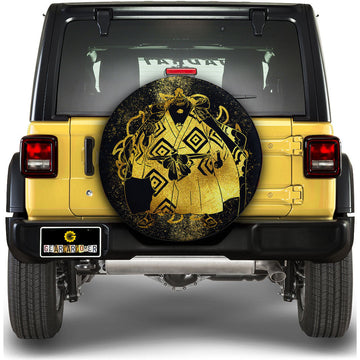 Jinbe Spare Tire Cover Custom Gold Silhouette Style - Gearcarcover - 1