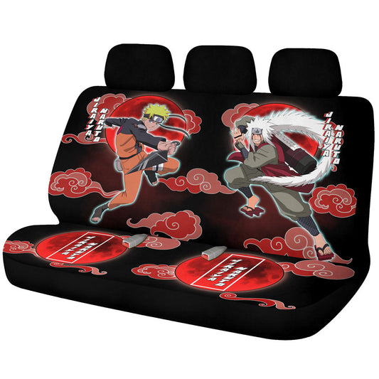 Jiraiya And Car Back Seat Covers Custom Anime Car Accessories - Gearcarcover - 1