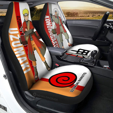 Jiraiya And Car Seat Covers Custom Anime Car Accessories For Fans - Gearcarcover - 1