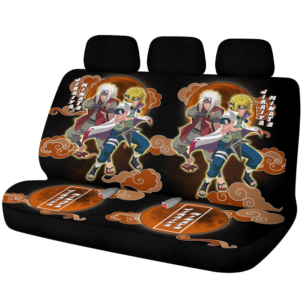 Jiraiya And Minato Car Back Seat Covers Custom Anime Car Accessories - Gearcarcover - 1