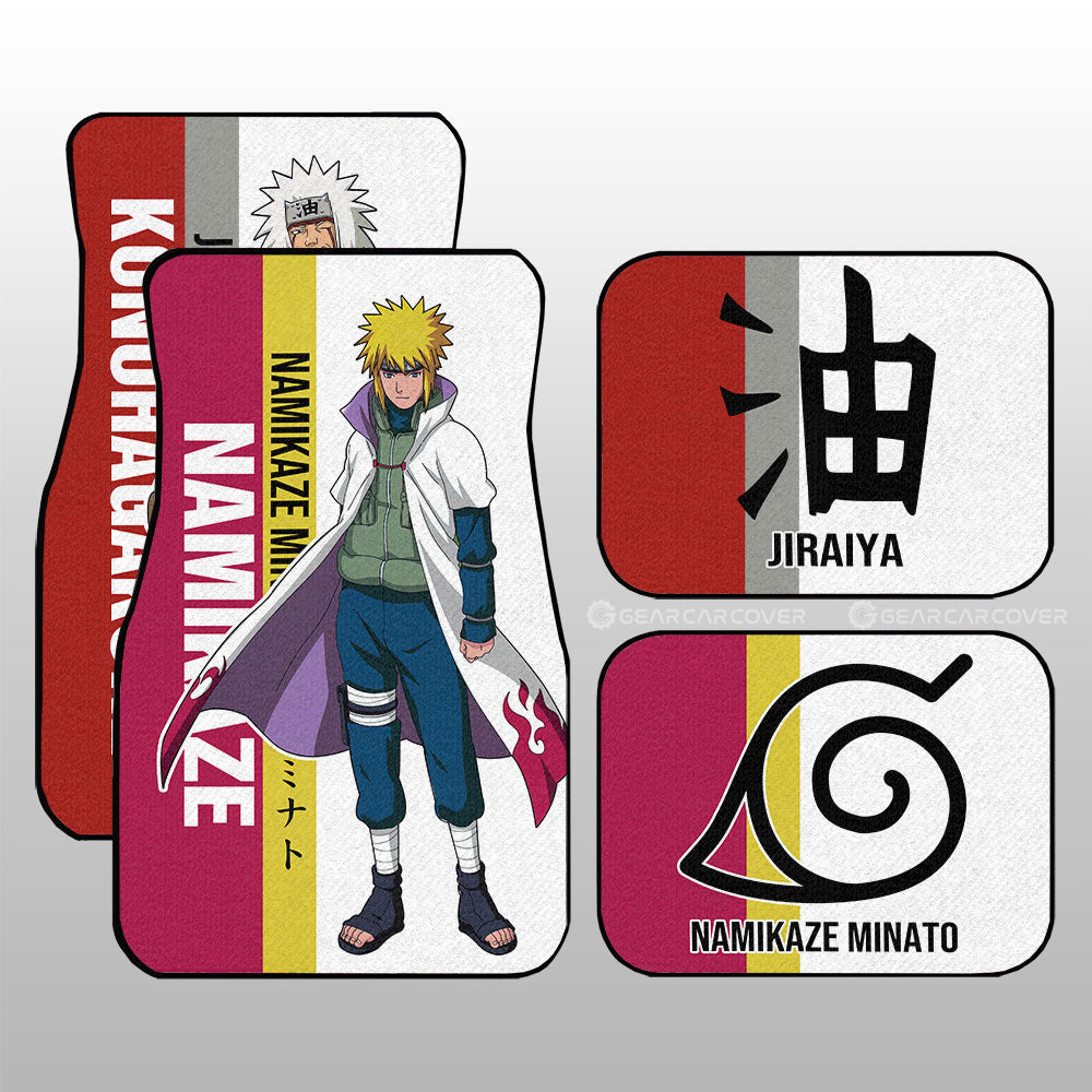 Jiraiya And Minato Car Floor Mats Custom Car Accessories For Fans - Gearcarcover - 2