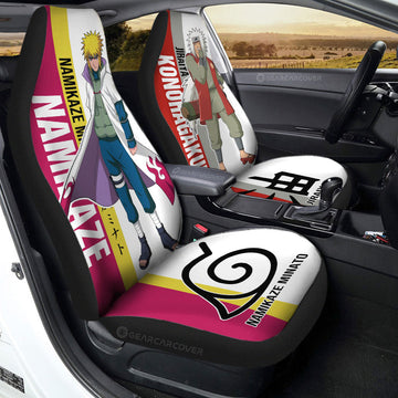 Jiraiya And Minato Car Seat Covers Custom Anime Car Accessories For Fans - Gearcarcover - 1