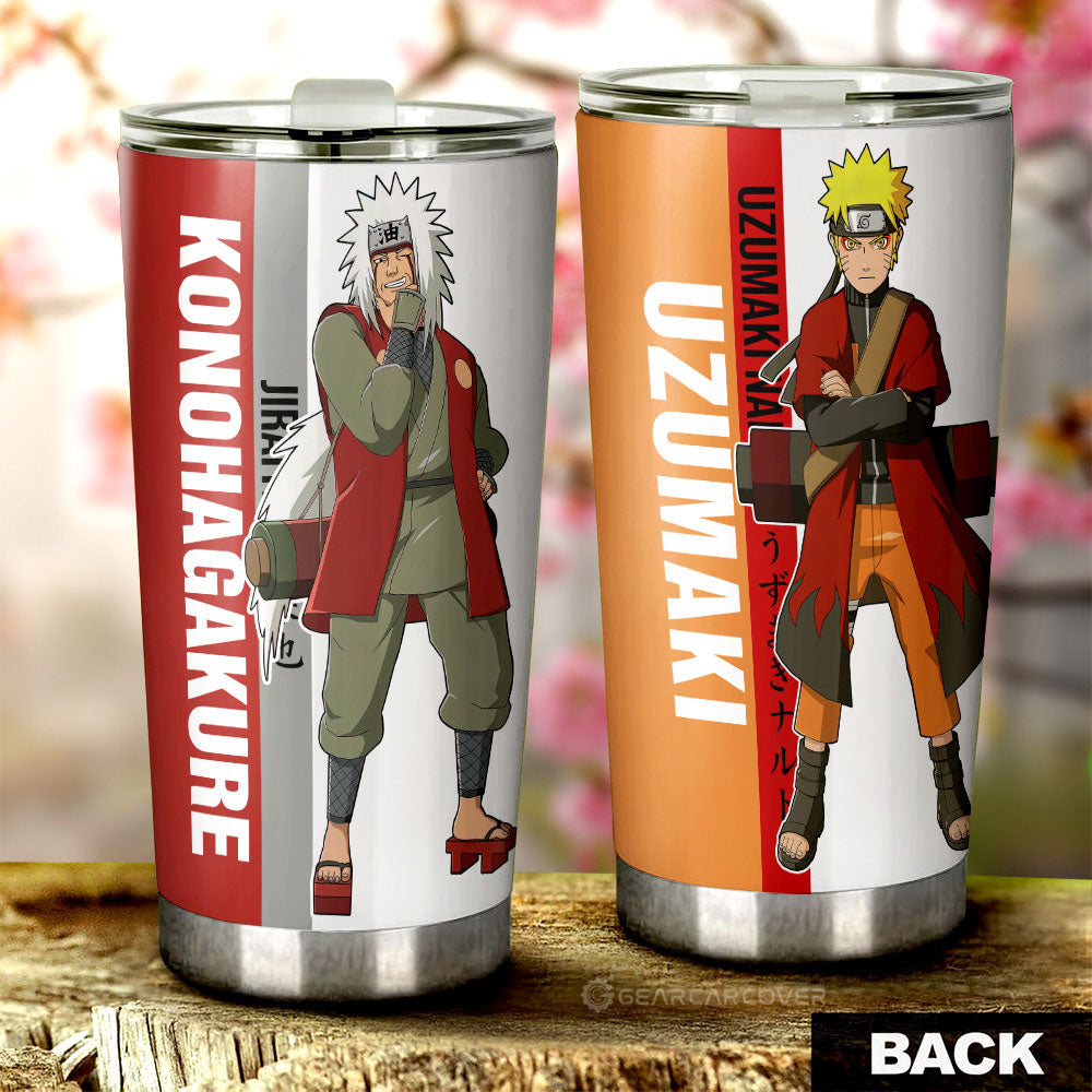 Jiraiya And Tumbler Cup Custom Anime Car Accessories For Fans - Gearcarcover - 1