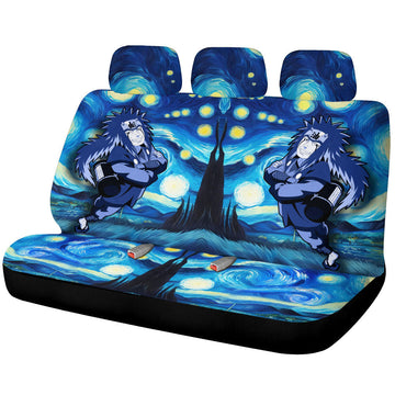 Jiraiya Car Back Seat Covers Custom Starry Night Styles - Gearcarcover - 1