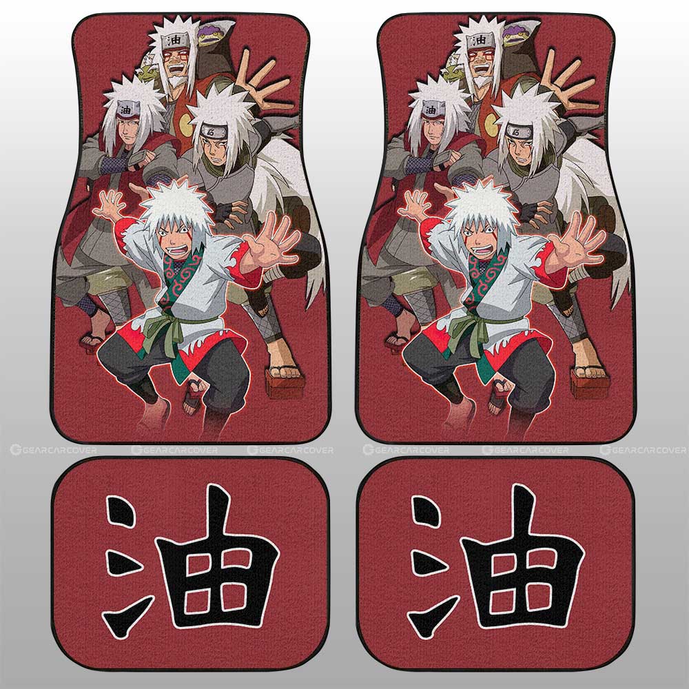 Jiraiya Car Floor Mats Custom Car Accessories For Fans - Gearcarcover - 2